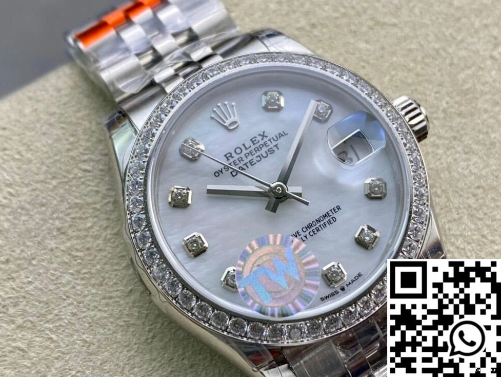 Datejust TW M278384RBR-0008 Factory Diamond Bezel Rolex 0215